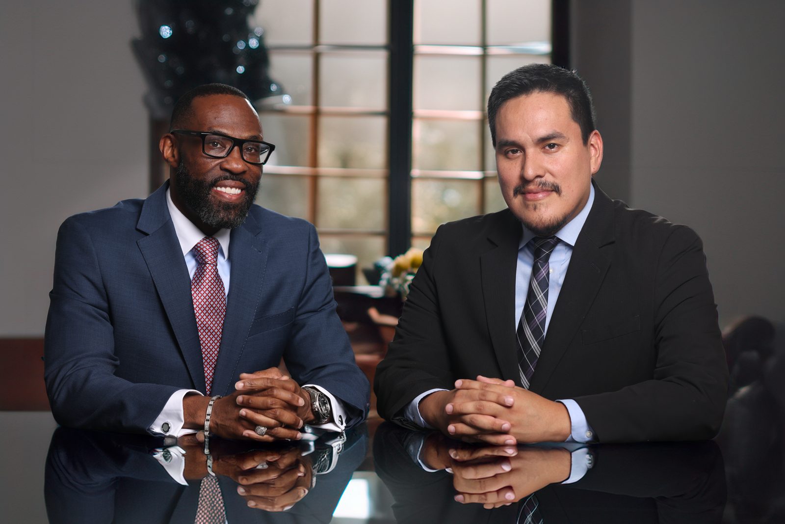Reggie London, left, and Carlos Vargas, right, the founders behind Cremations of Dallas.